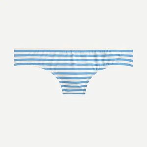 J. Crew Surf Hipster Blue Striped Bikini Bottom